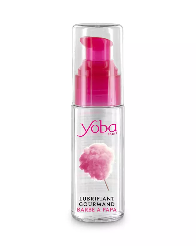 Image du lubrifiant YOBA Gourm Barbe à Papa 50 ml, lubrifiant comestible à base d'eau-1