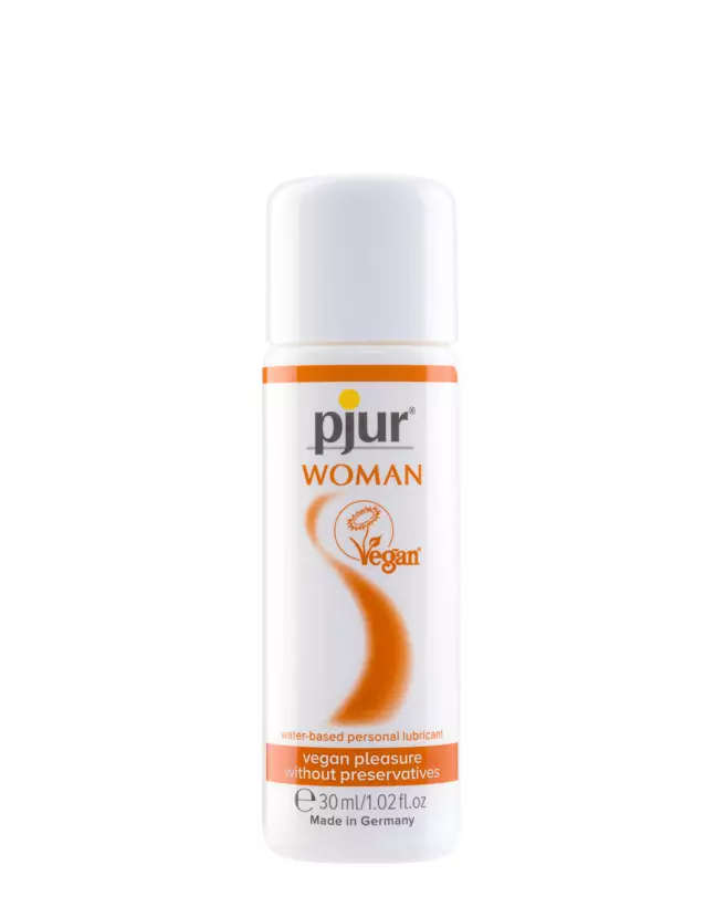 Image du lubrifiant PJUR Woman Vegan 30 ml spécialement conçu pour les femmes, vegan et naturel-1