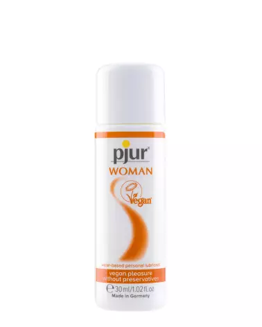 Image du lubrifiant PJUR Woman Vegan 30 ml spécialement conçu pour les femmes, vegan et naturel-1