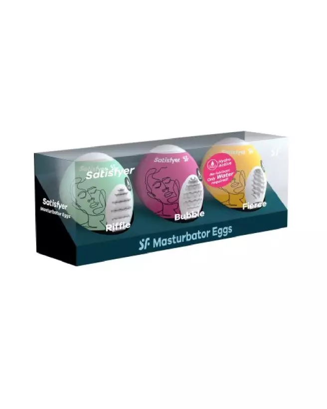 Image du Satisfyer Egg Set 3 Panache 1 - Masturbateur novateur et discret pour homme-1