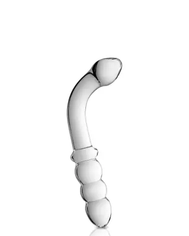Glass Dildo 8 Clear de Glossy Toys - Sextoy en Verre pour Plaisir Intense-1