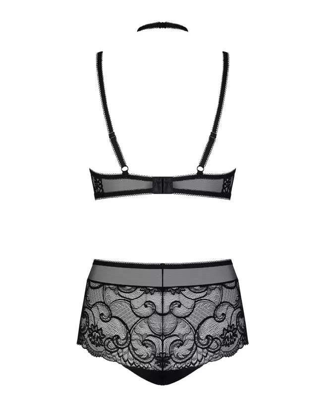 Elizenes Ensemble 2 pièces noir Obsessive lingerie élégante-8