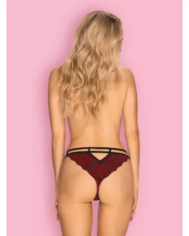 Image de la culotte Sugestina Bordeaux par Obsessive, lingerie élégante et confortable-4