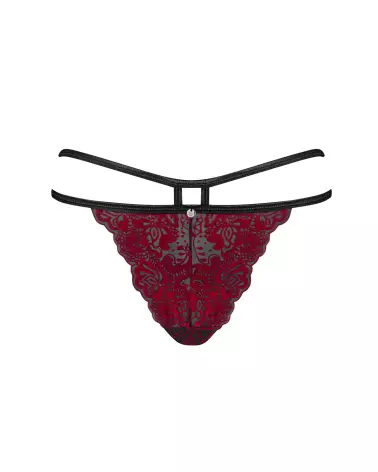 Image de la culotte Sugestina Bordeaux par Obsessive, lingerie élégante et confortable-7