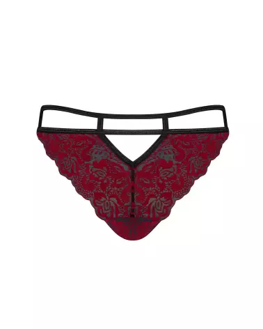 Image de la culotte Sugestina Bordeaux par Obsessive, lingerie élégante et confortable-8