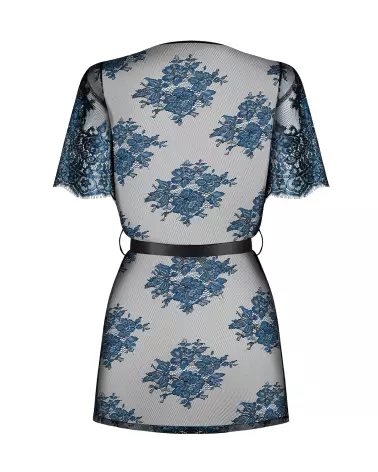 Peignoir bleu Yassmyne de Obsessive, élégance et confort-8
