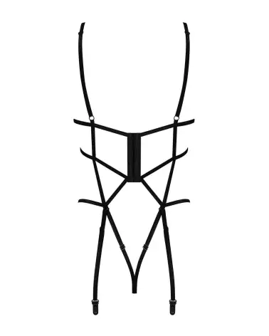 Body ouvert noir Badossa par Obsessive - Lingerie sexy et élégante-8