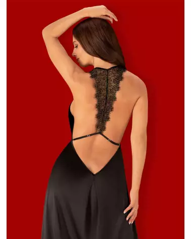 Robe sexy noire Agatya par Obsessive, élégance et séduction en soirée-4
