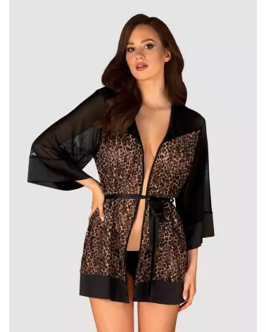 Peignoir Allunes Noir Obsessive en tenue élégante et confortable-5