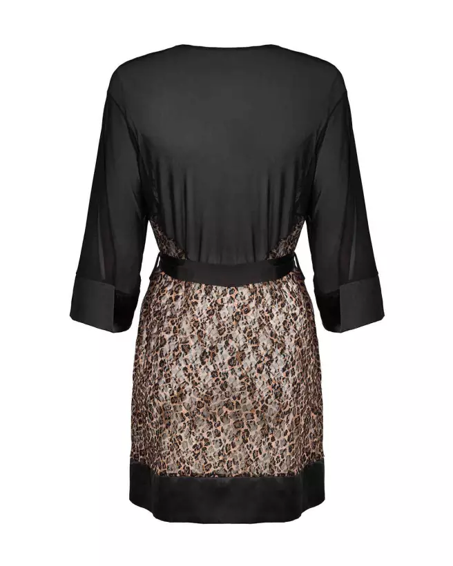 Peignoir Allunes Noir Obsessive en tenue élégante et confortable-13