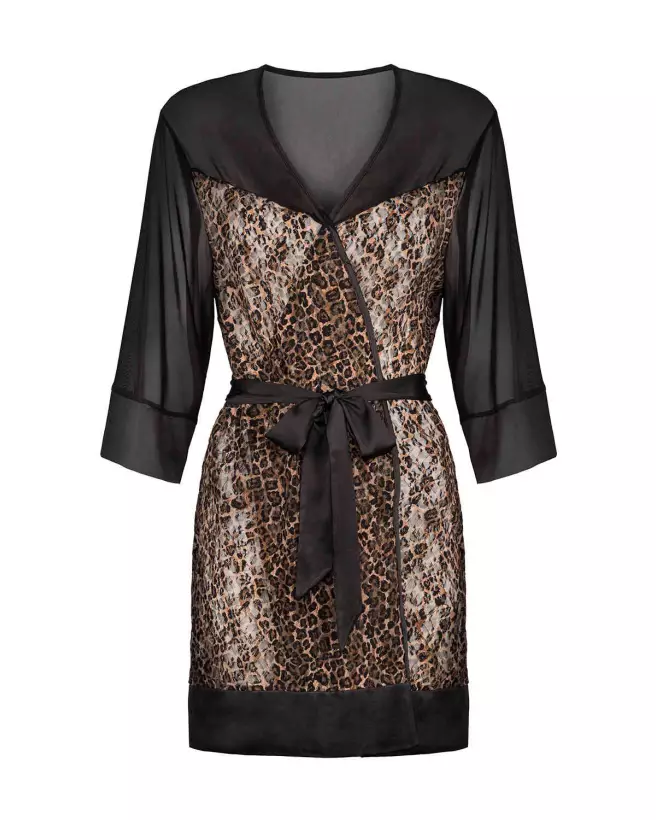 Peignoir Allunes Noir Obsessive en tenue élégante et confortable-14