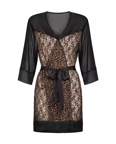 Peignoir Allunes Noir Obsessive en tenue élégante et confortable-14
