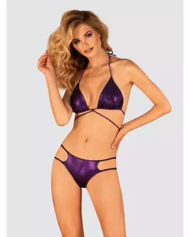 Maillot de bain deux pièces Balitta violet par Obsessive-3