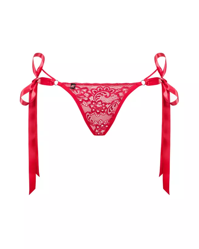 Image Lovlea String Rouge par Obsessive - Lingerie Élégante et Séduisante-10