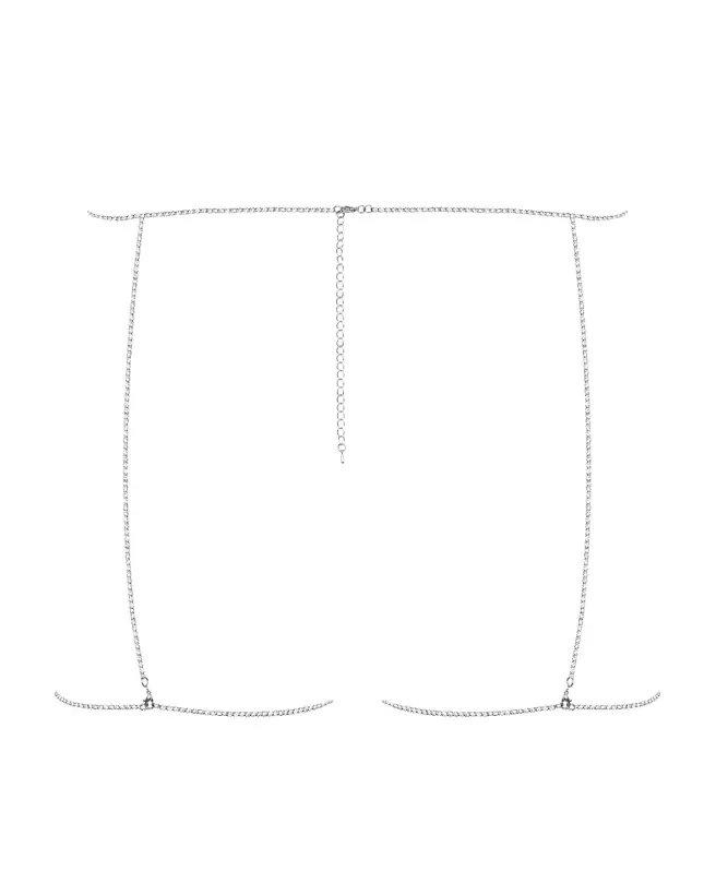 Porte-jarretelles Bijou 905 Argent Obsessive - Bijoux de Corps Élégants-5