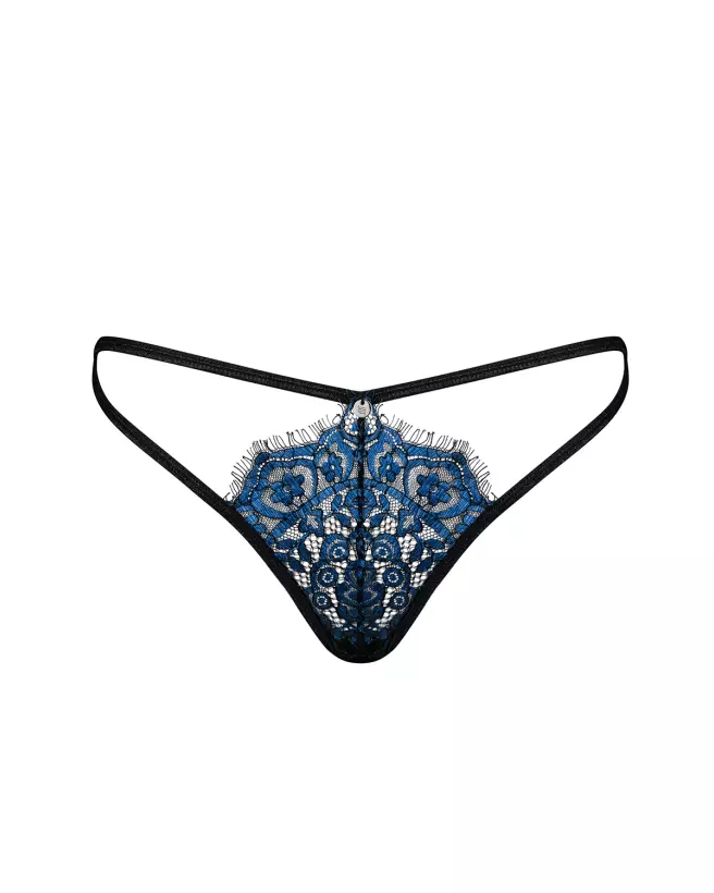 Obsessive Yassmyne string bleu, lingerie élégante et confortable-7