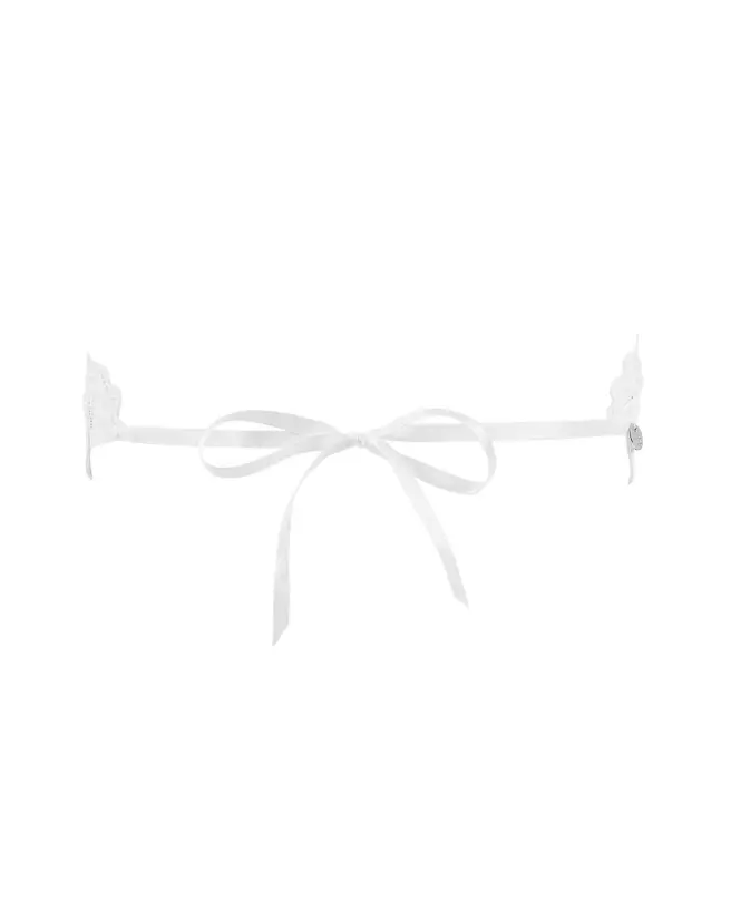 Masque Amor Blanco Obsessive pour jeux de séduction et soirées intimes-3