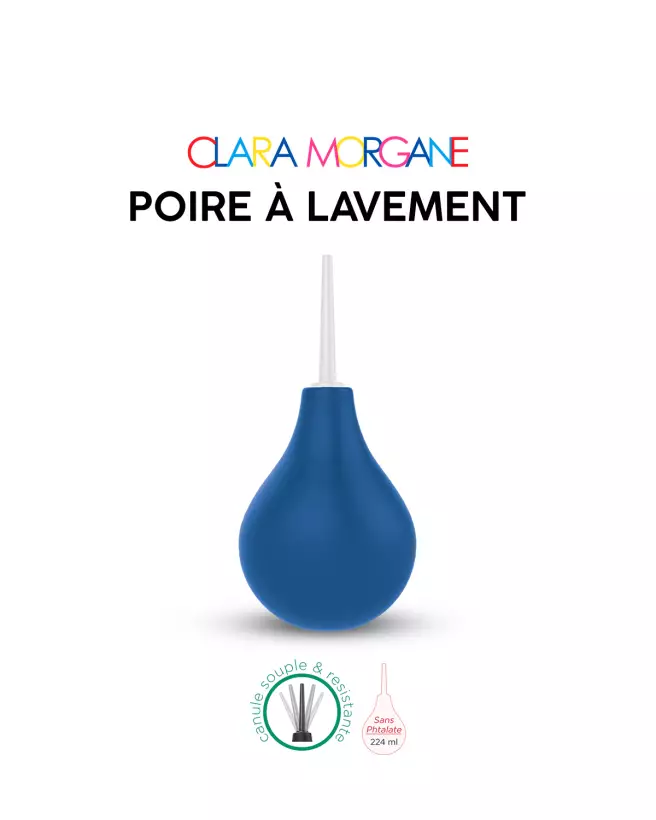 Poire à lavement bleue 224ml - image 2