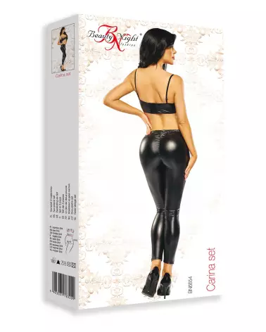 Ensemble Carina pantalon et top noir Beauty Night-5