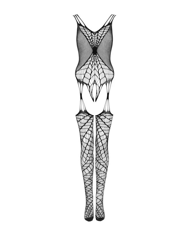 G325 Bodystocking Noir par Obsessive - Lingerie Élégante et Sexy-7