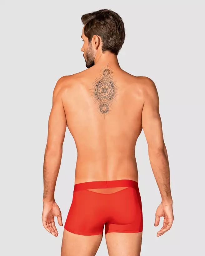 Boxer Boldero Rouge Obsessive style élégant et confortable-9