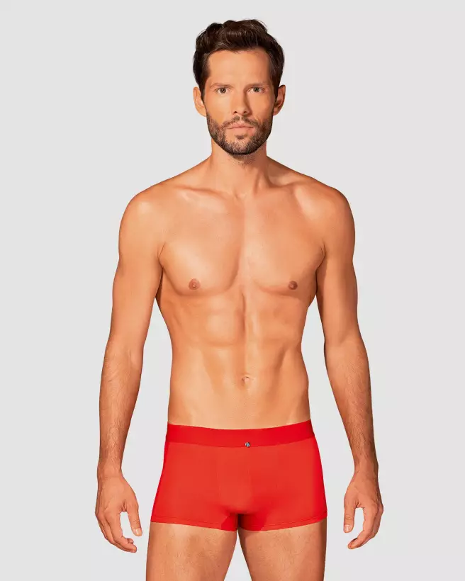 Boxer Boldero Rouge Obsessive style élégant et confortable-10