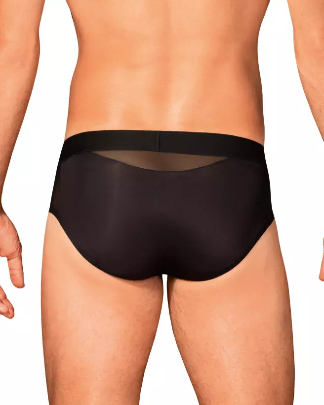 Slip Boldero Noir Obsessive pour Homme, confort et élégance-1