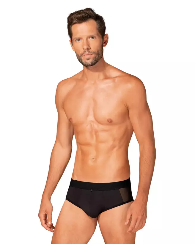 Slip Boldero Noir Obsessive pour Homme, confort et élégance-4