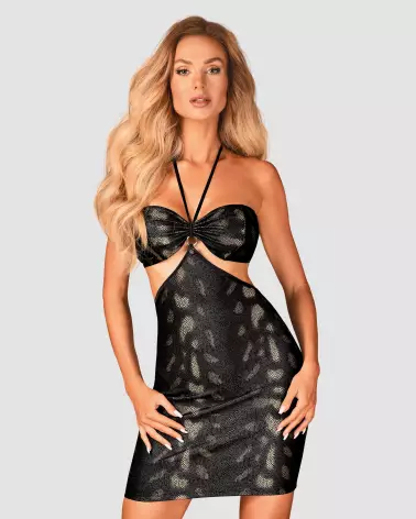 Robe noire sexy Obsessive pour soirées élégantes-5