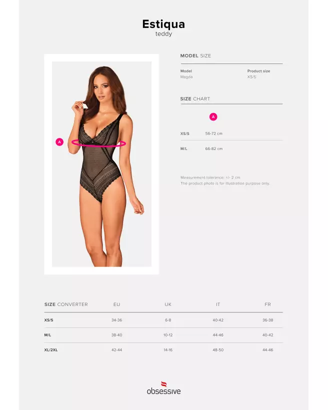 Body Estiqua Obsessive élégant et confortable pour femme-9