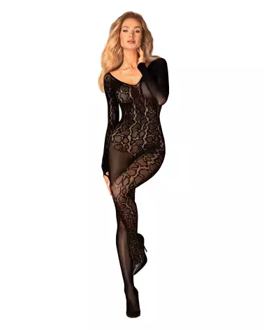 Obsessive Bodystocking G326 en résille noire, lingerie sexy et confortable-5