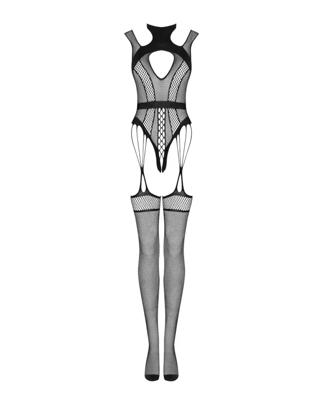 Image du Bodystocking G327 Obsessive en dentelle noire, lingerie sexy et élégante-6