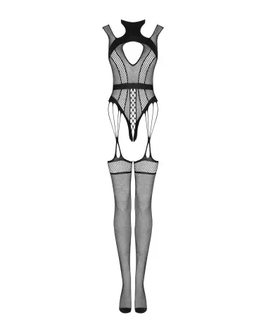 Image du Bodystocking G327 Obsessive en dentelle noire, lingerie sexy et élégante-6