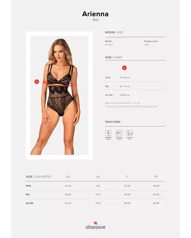 Image du soutien-gorge noir Arienna par Obsessive, élégant et confortable-7