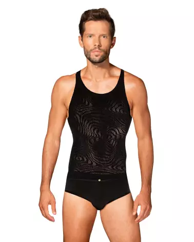Tank Top T103 Obsessive pour homme, style et confort en bodystocking-1