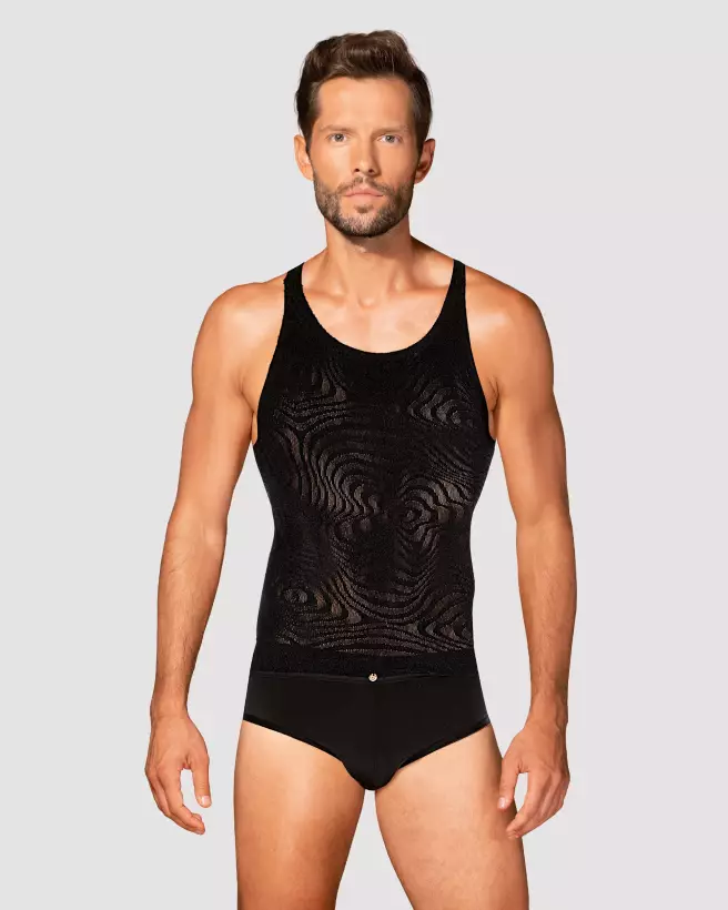 Tank Top T103 Obsessive pour homme, style et confort en bodystocking-3