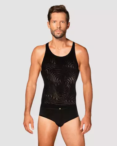 Tank Top T103 Obsessive pour homme, style et confort en bodystocking-3