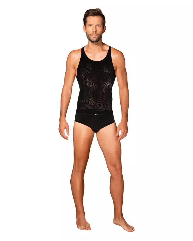 Tank Top T103 Obsessive pour homme, style et confort en bodystocking-5