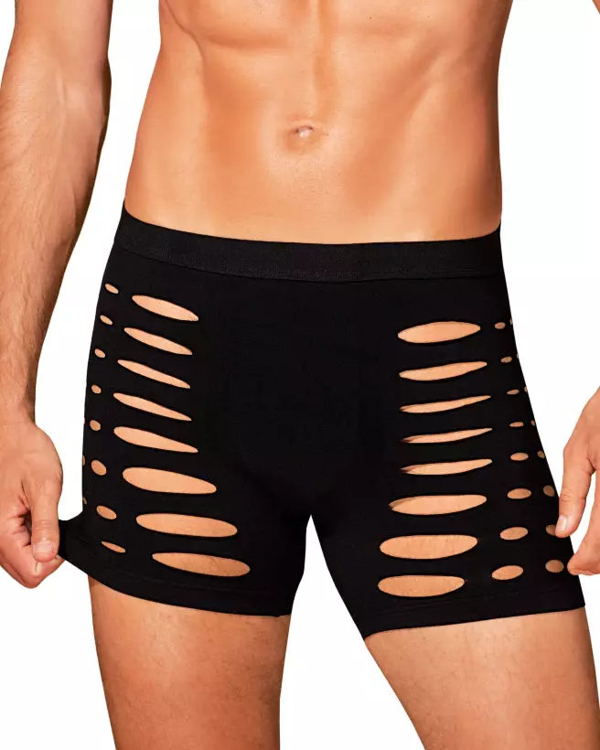 Boxer noir Obsessive pour homme - qualité et style-1