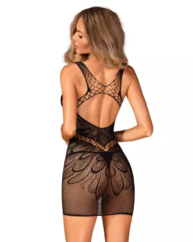 Robe noire sexy D608 Obsessive élégante et séductrice-2