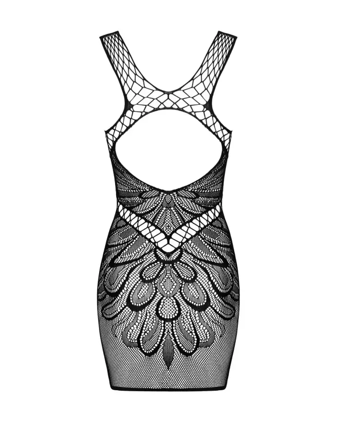 Robe noire sexy D608 Obsessive élégante et séductrice-7
