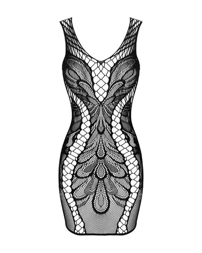 Robe noire sexy D608 Obsessive élégante et séductrice-8