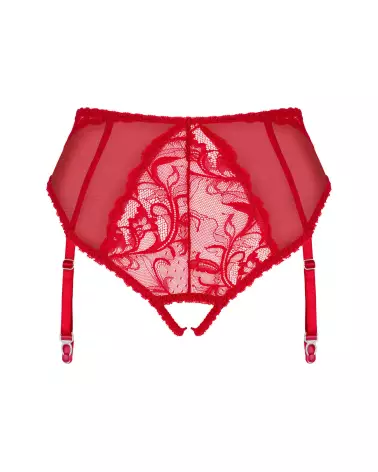 Culotte jarretelle Dagmarie rouge par Obsessive, lingerie féminine élégante-11