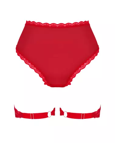 Culotte jarretière rouge Belovya Obsessive, lingerie élégante et séduisante-11