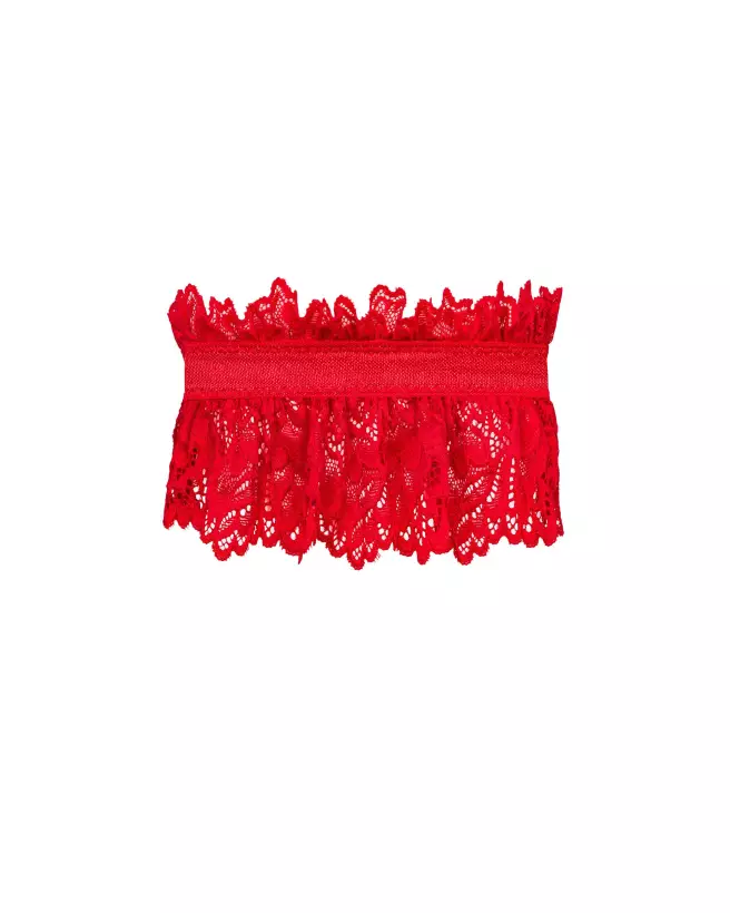 Jarretière rouge Amor Cherris Obsessive élégante-4