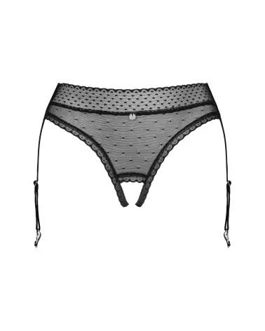 Culotte jarretière noire Obsessive élégante et séduisante-11
