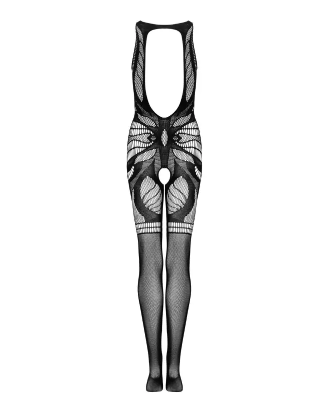 Bodystocking G331 Obsessive en résille noire, lingerie féminine sensuelle-8