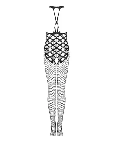 G332 Bodystocking Obsessive en dentelle noire avec motifs floraux-8