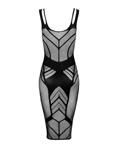 Robe sexy Obsessive D609 en noir élégante et séduisante-8