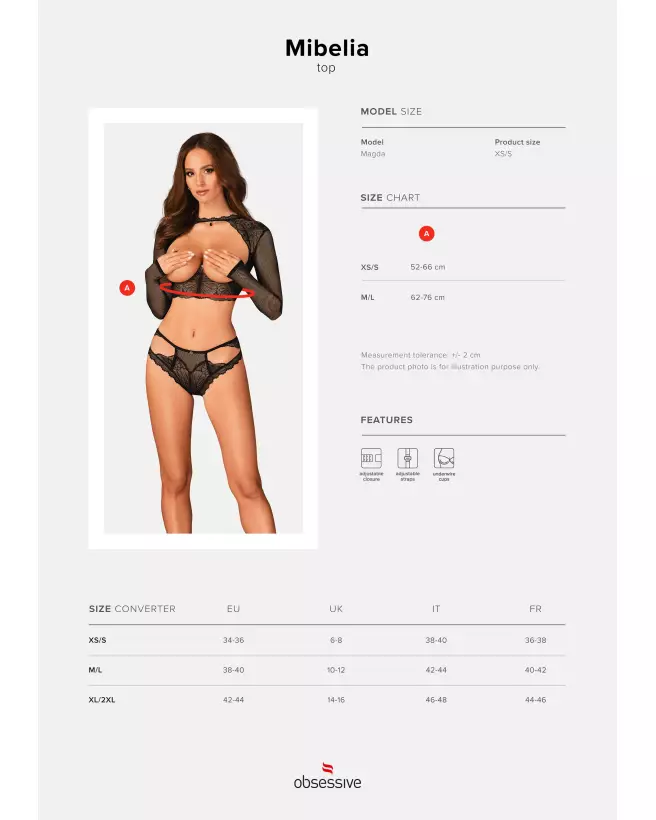 Image du Mibelia Top par Obsessive, ensemble de lingerie élégante et confortable-13